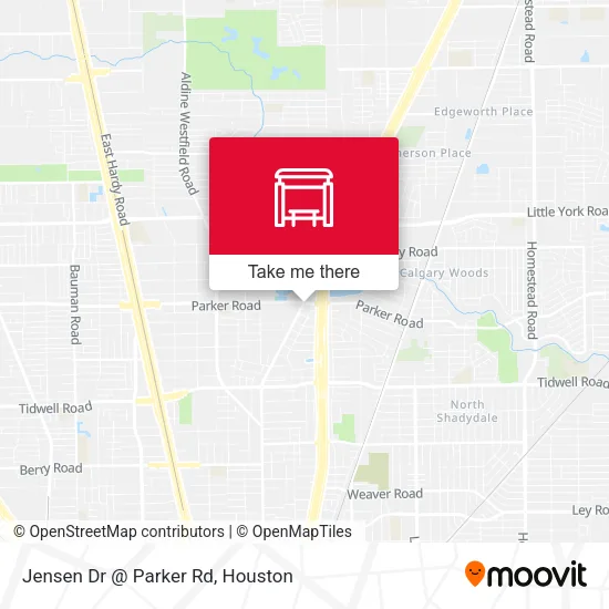 Jensen Dr @ Parker Rd map