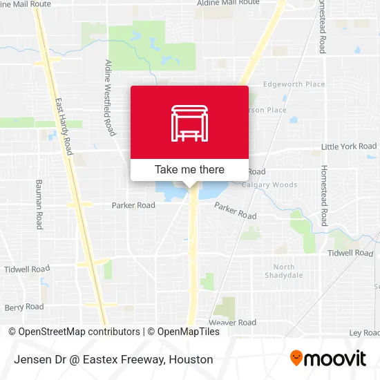 Jensen Dr @ Eastex Freeway map