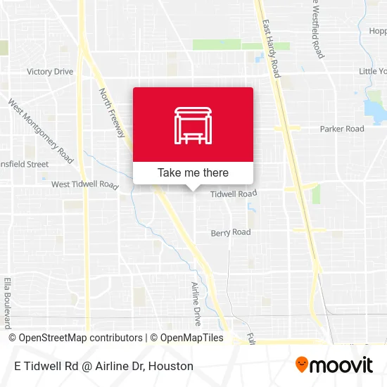 Mapa de E Tidwell Rd @ Airline Dr