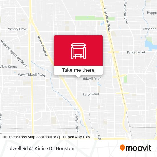 Mapa de Tidwell Rd @ Airline Dr