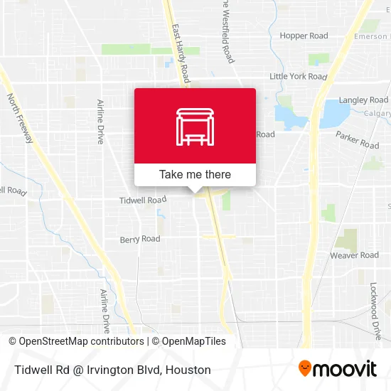 Mapa de Tidwell Rd @ Irvington Blvd
