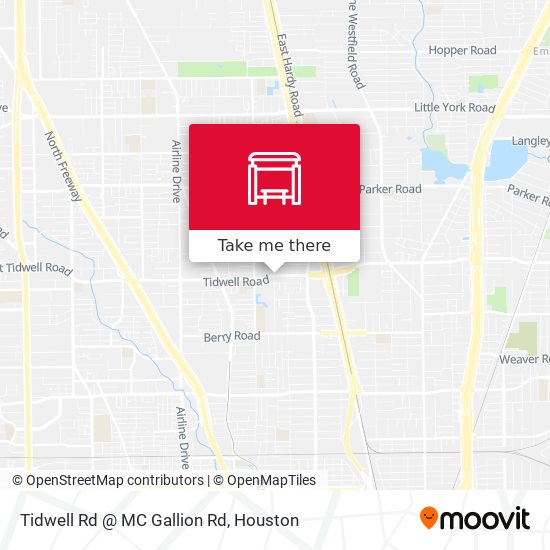 Tidwell Rd @ MC Gallion Rd map