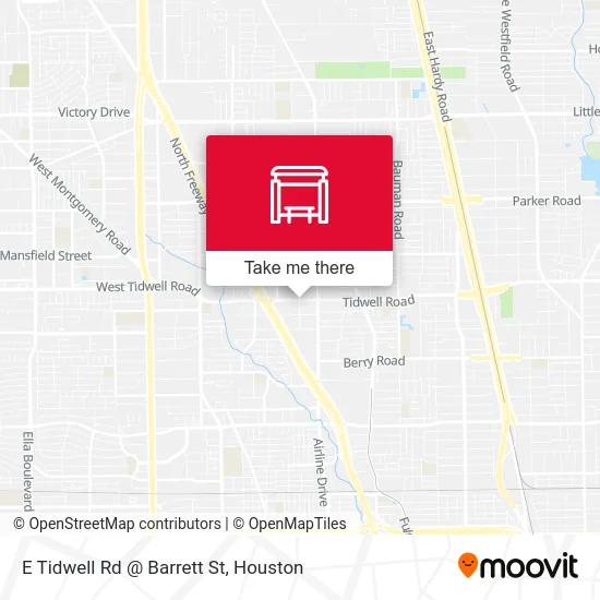 E Tidwell Rd @ Barrett St map