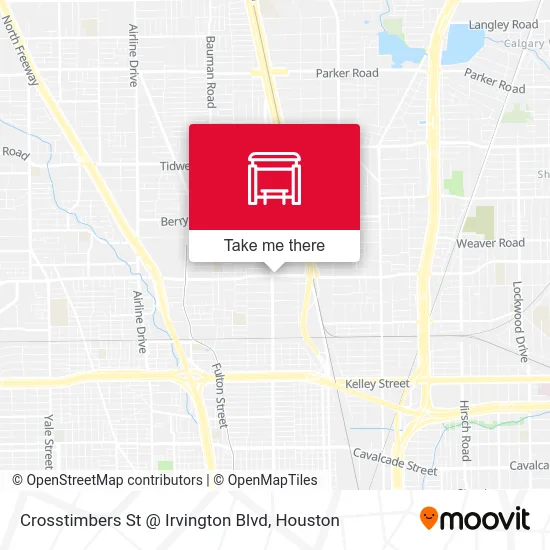 Mapa de Crosstimbers St @ Irvington Blvd