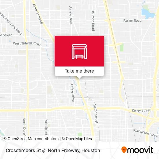 Crosstimbers St @ North Freeway map
