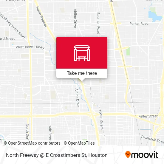 North Freeway @ E Crosstimbers St map