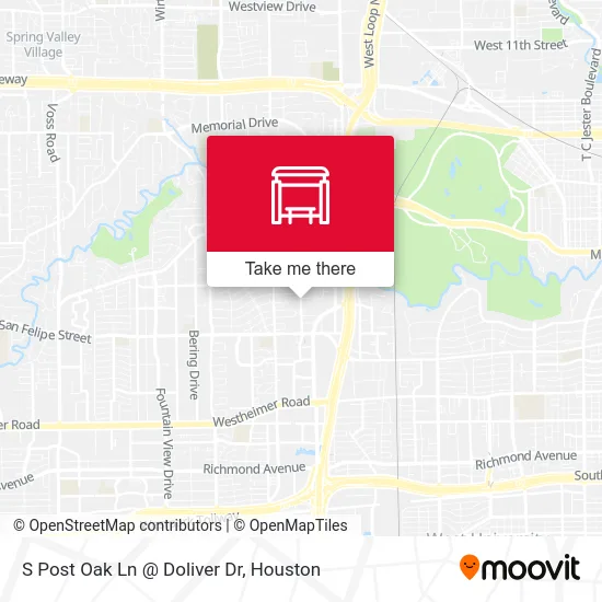 Mapa de S Post Oak Ln @ Doliver Dr