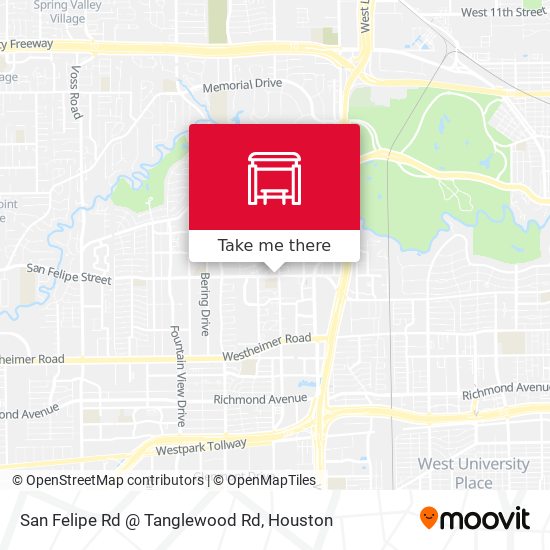 San Felipe Rd @ Tanglewood Rd map