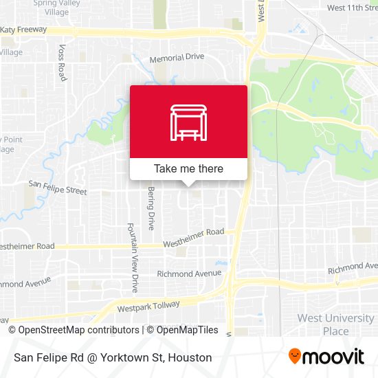 San Felipe Rd @ Yorktown St map
