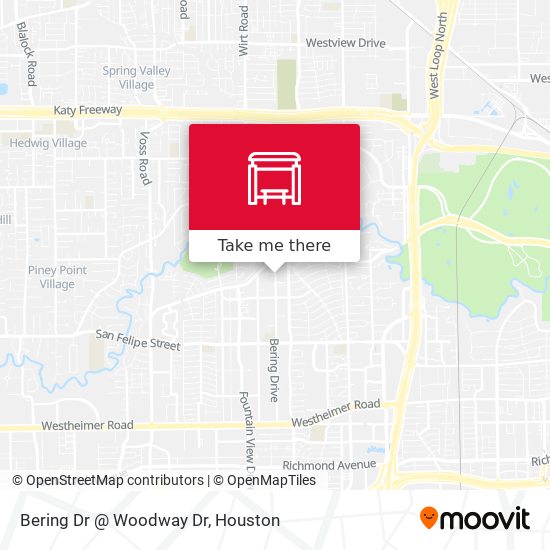Bering Dr @ Woodway Dr map