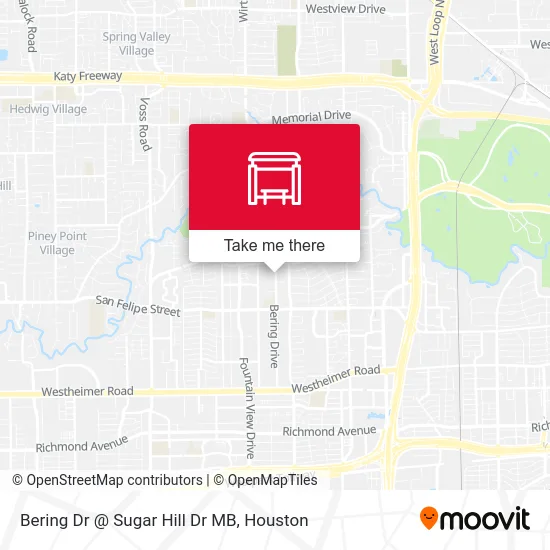 Bering Dr @ Sugar Hill Dr MB map