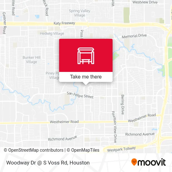 Mapa de Woodway Dr @ S Voss Rd