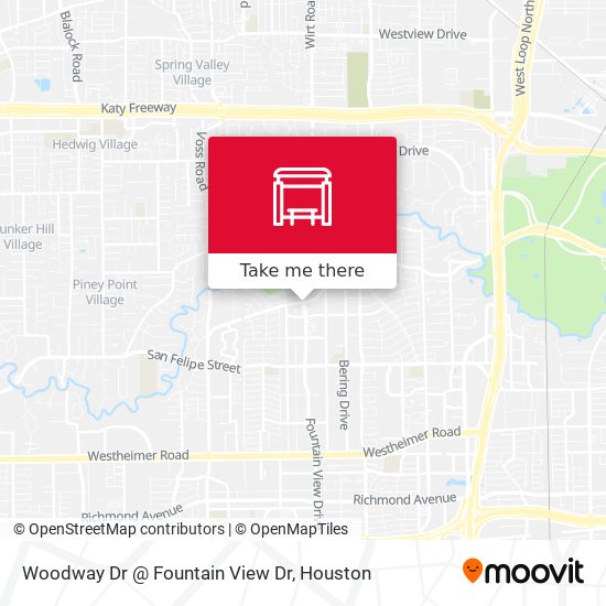 Woodway Dr @ Fountain View Dr map