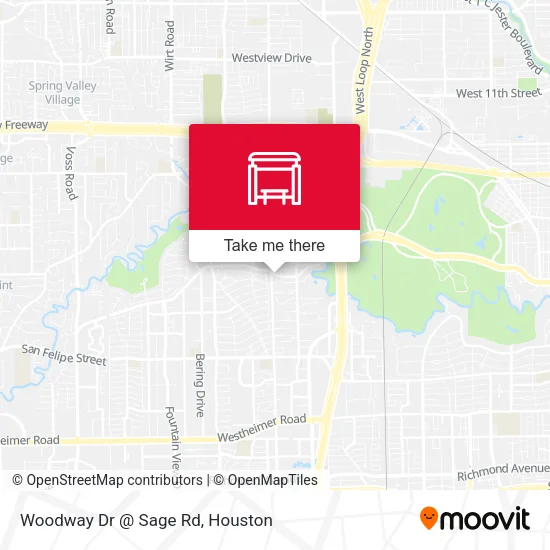 Woodway Dr @ Sage Rd map