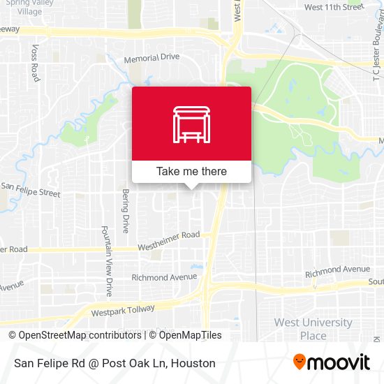 San Felipe Rd @ Post Oak Ln map