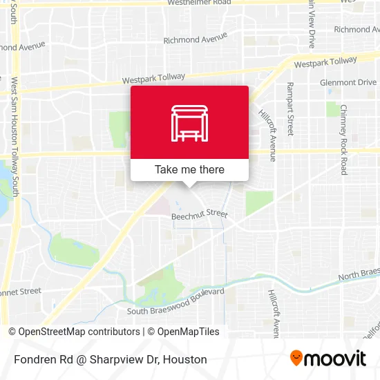 Mapa de Fondren Rd @ Sharpview Dr