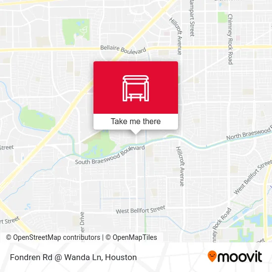 Fondren Rd @ Wanda Ln map