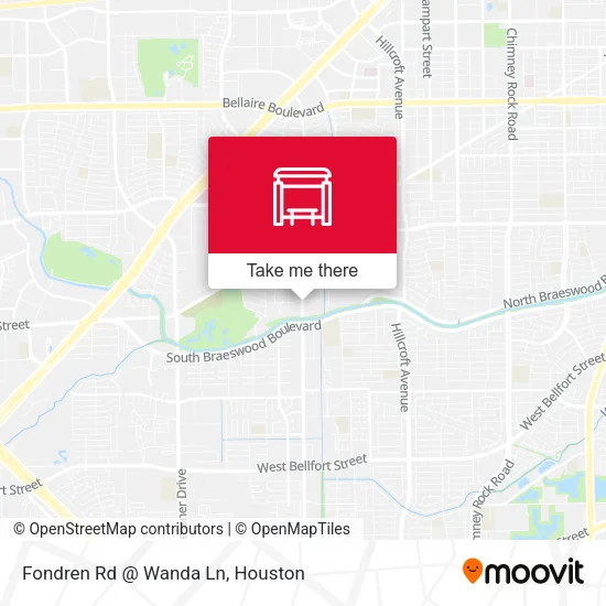 Fondren Rd @ Wanda Ln map