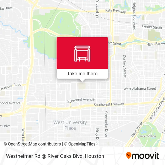 Mapa de Westheimer Rd @ River Oaks Blvd