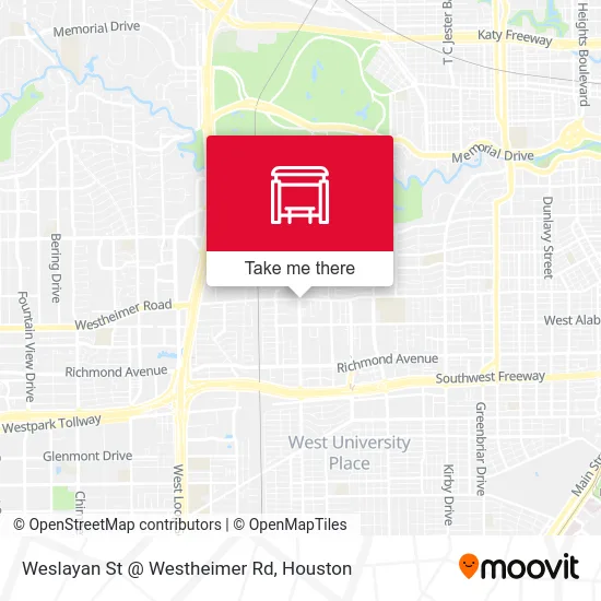 Weslayan St @ Westheimer Rd map
