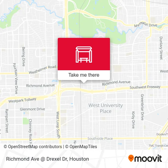 Richmond Ave @ Drexel Dr map