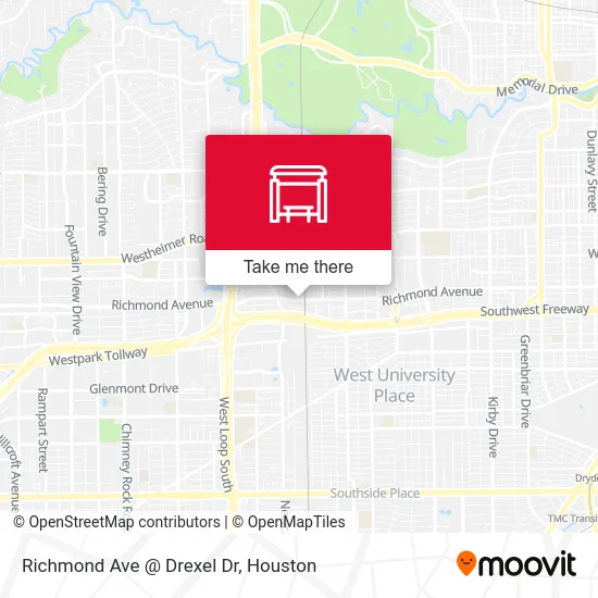 Mapa de Richmond Ave @ Drexel Dr