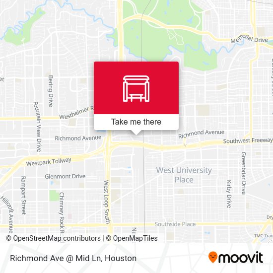 Richmond Ave @ Mid Ln map