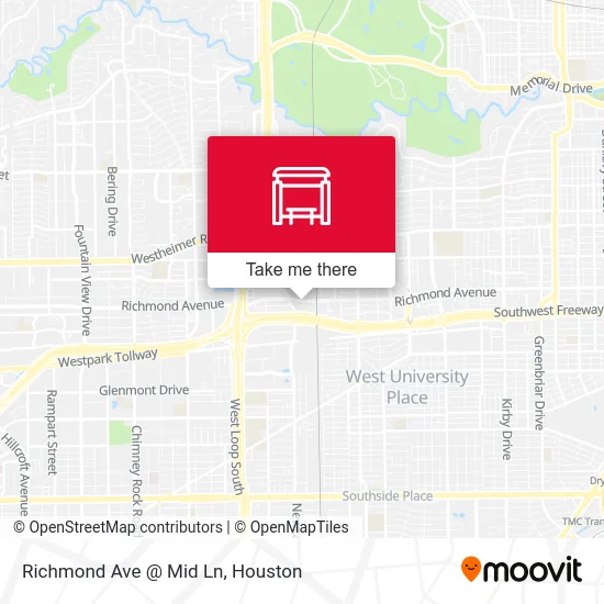 Richmond Ave @ Mid Ln map
