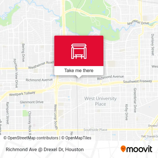Richmond Ave @ Drexel Dr map