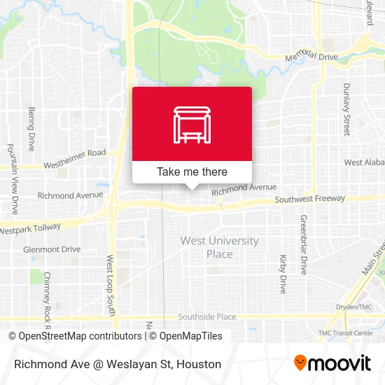 Mapa de Richmond Ave @ Weslayan St