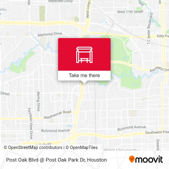 Post Oak Blvd @ Post Oak Park Dr map