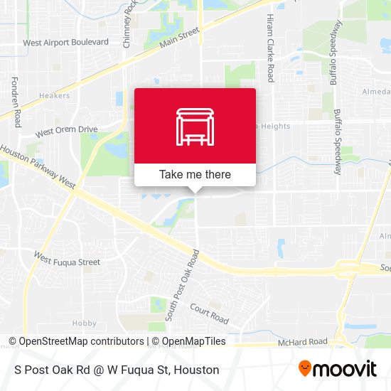S Post Oak Rd @ W Fuqua St map