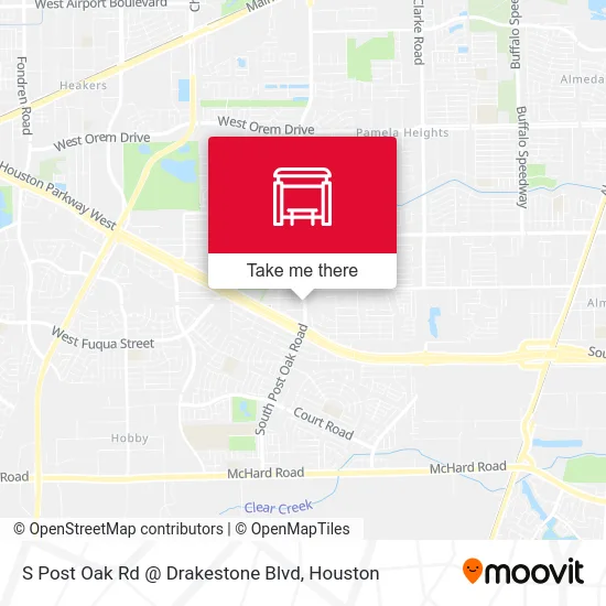 S Post Oak Rd @ Drakestone Blvd map