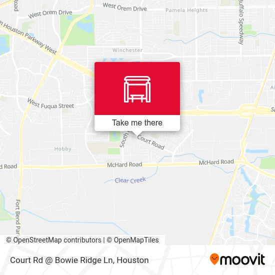 Court Rd @ Bowie Ridge Ln map