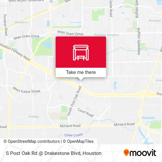S Post Oak Rd @ Drakestone Blvd map