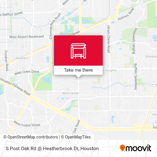 Mapa de S Post Oak Rd @ Heatherbrook Dr