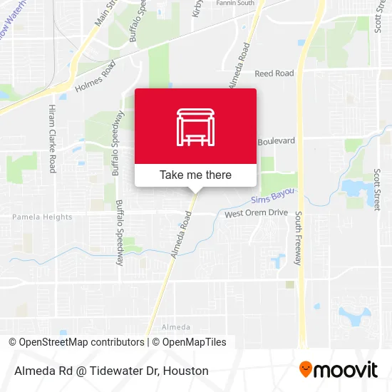 Mapa de Almeda Rd @ Tidewater Dr