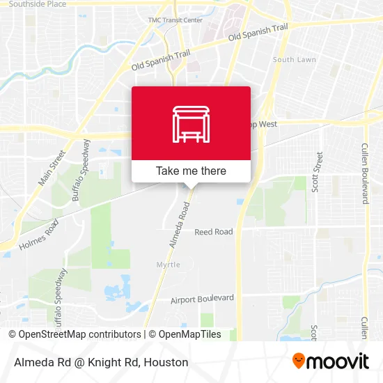 Almeda Rd @ Knight Rd map