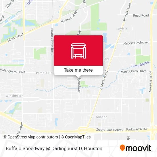 Mapa de Buffalo Speedway   @ Darlinghurst D
