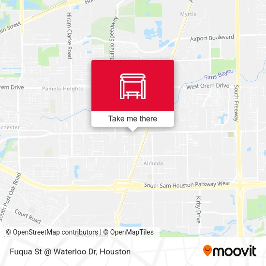 Fuqua St @ Waterloo Dr map