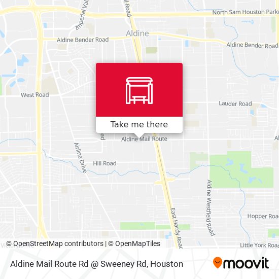 Aldine Mail Route Rd @ Sweeney Rd map
