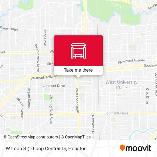 W Loop S @ Loop Central Dr map