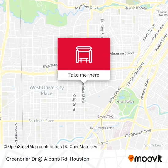 Greenbriar Dr @ Albans Rd map