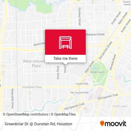 Mapa de Greenbriar Dr @ Dunstan Rd
