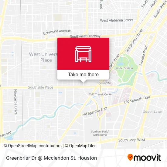 Greenbriar Dr @ Mcclendon St map