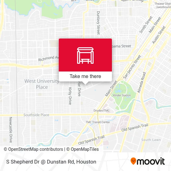 S Shepherd Dr @ Dunstan Rd map