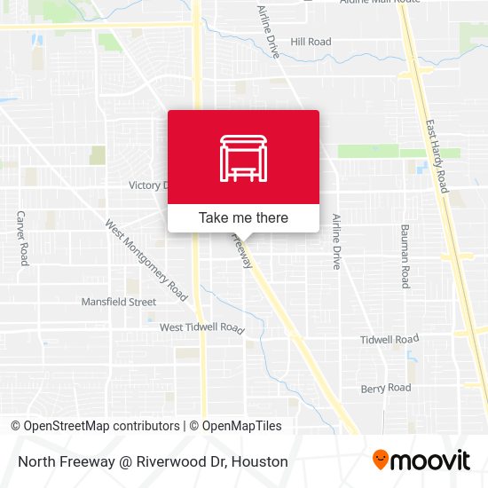 North Freeway   @ Riverwood Dr map