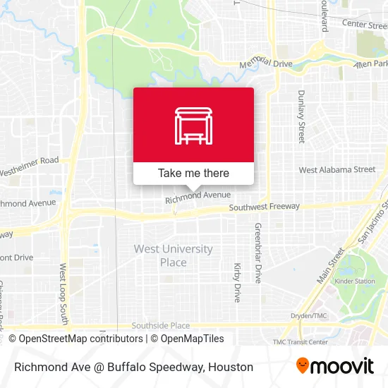 Richmond Ave @ Buffalo Speedway map