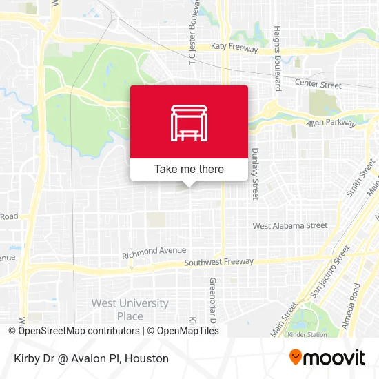 Kirby Dr @ Avalon Pl map