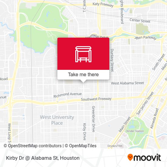 Kirby Dr @ Alabama St map
